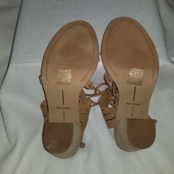 Dolce Vita Luci Leather Cutout Ghillie Lace Sandal - Picture 6 of 6